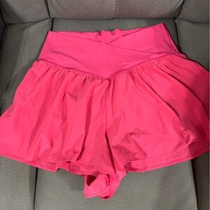 Vibrant Pink Strapless shorts